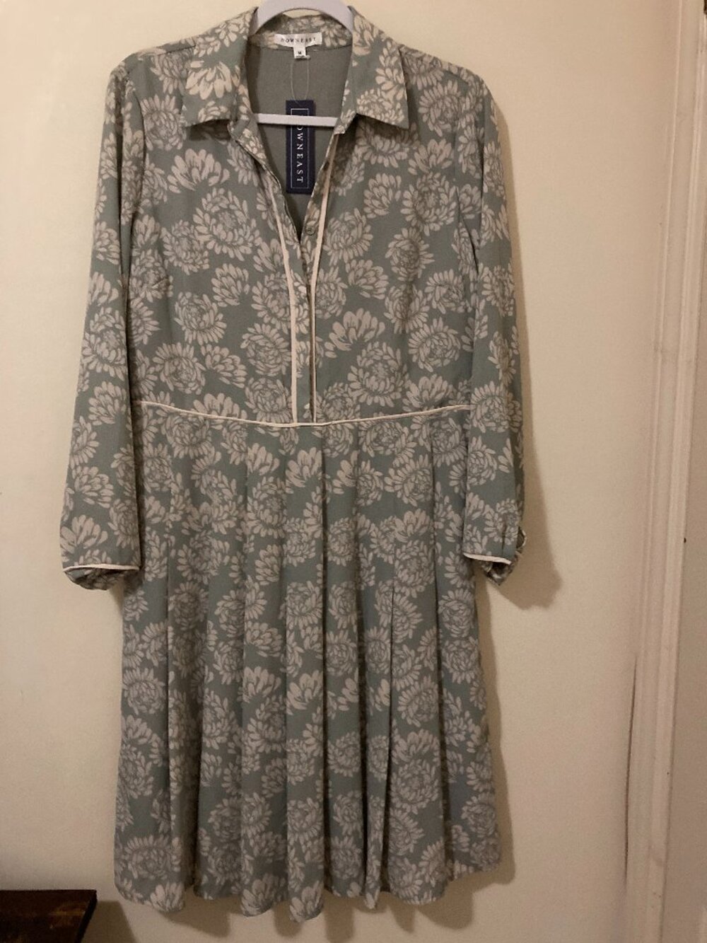 DOWNEAST Dress, pleated, floral Size M
